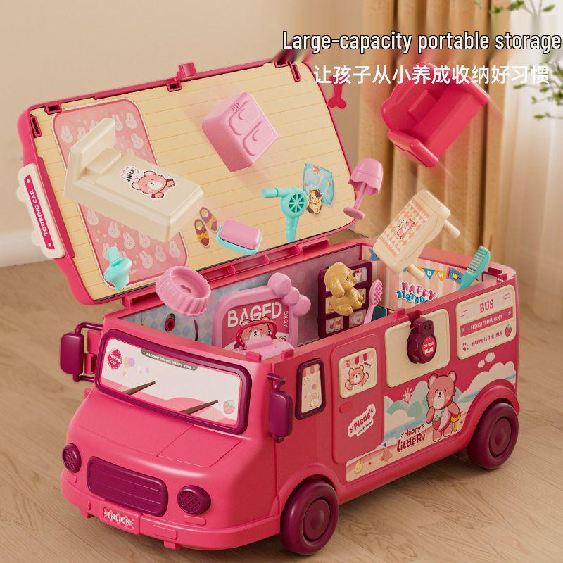 Princess House Bus Doll Playset for Girls (Ages 3-6) - Popular Birthday Gift
