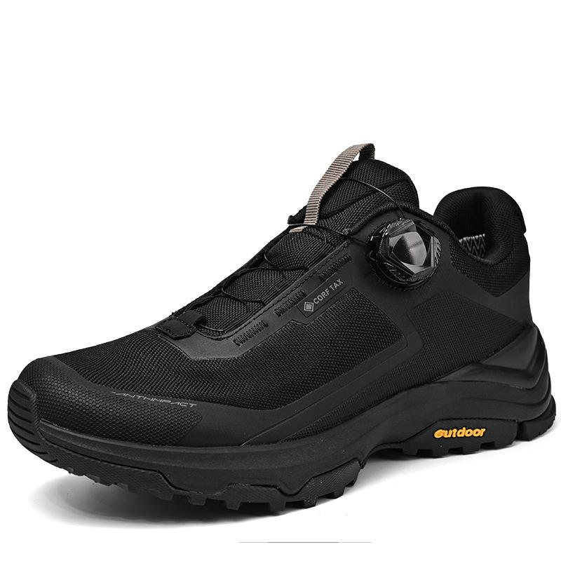 Men's Rotating Deduction Low-top Non-slip and Wear-resistant Mountaineering Shoes, Light, Comfortable and Fashionable Shock-absorbing Sports Running