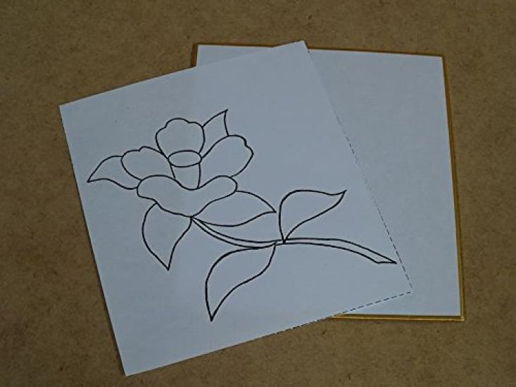 Craft Kit Mino Washi Paper Wall Hanging "Camellia"