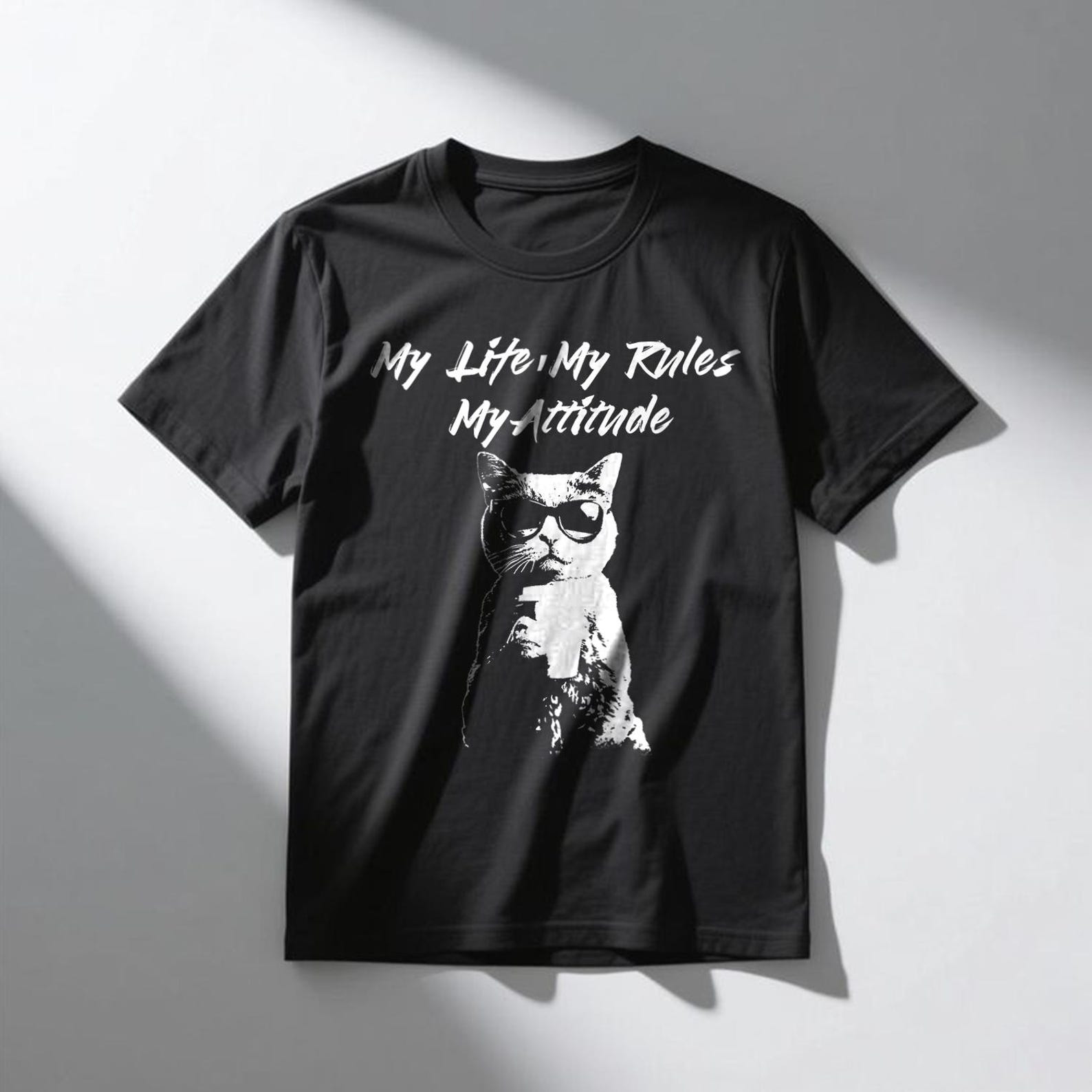 Funny Cat Meme Shirt, Cat Meme T-Shirt, Cute Cat Graphic Tee, Funny Cat Lover Gift, Unisex CaT-Shirt 4XL