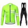Team Breathable Mens Long Sleeve Cycling Jersey Set Spring and Fall Mountian Bicycle Clothes Wear Ropa Maillot Ciclismo