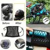 Black Elastic Bungee Cord with Hooks for Motorcycle & Bike, Helmet Net Strap, Stretchable Luggage Organizer, Secure & Durable, for Outdoor Travel