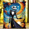 The Nightmare Before Christmas Theme Printed Blanket - Perfect for Couch, Bed, Travel & Outdoor Use | Machine Washable, Cozy & Durable.