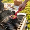 Handheld BBQ Grill Cleaning Brush Stainless Steel Grease Remover Brush  Camping Grill