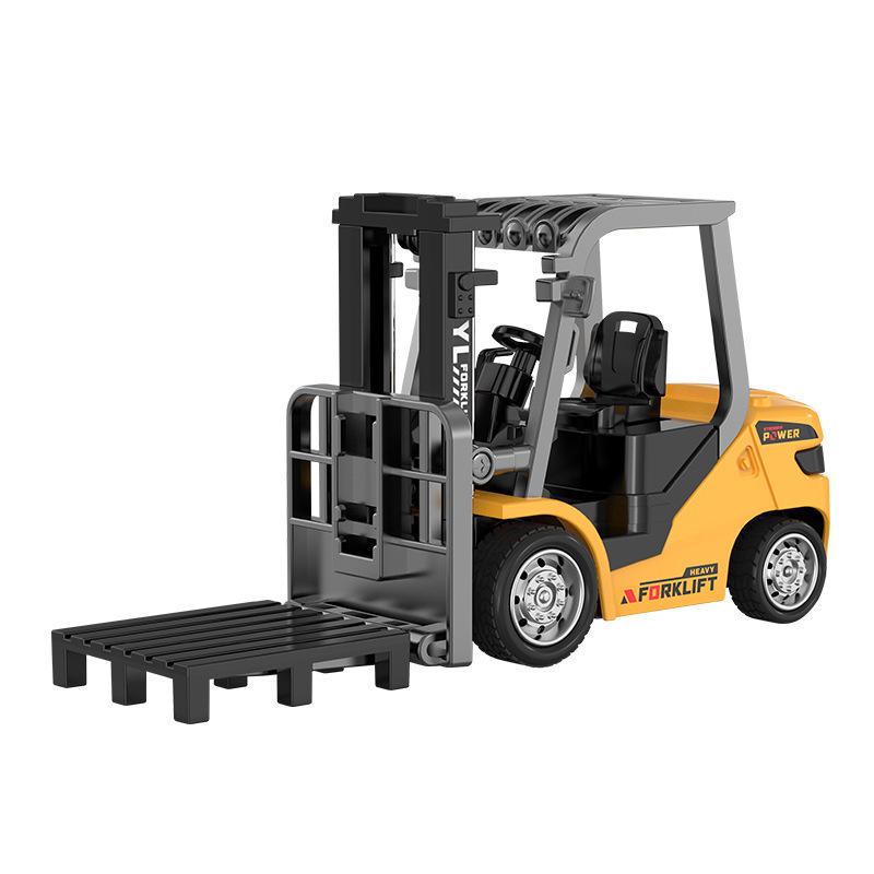 Bluetooth Remote Control Alloy Forklift Model: 1:64 Liftable Toy Truck for Boys