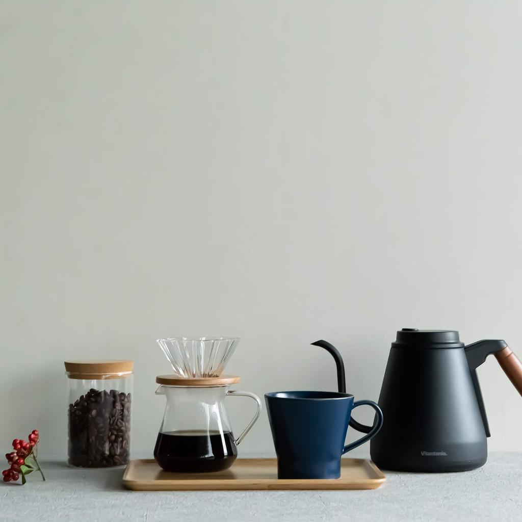 TAMAKI Edge Line Diameter 10cm x Depth x Height Microwave and Dishwasher Mug, Blue, 13.5cm 9cm, 350ml, Safe, T-889107