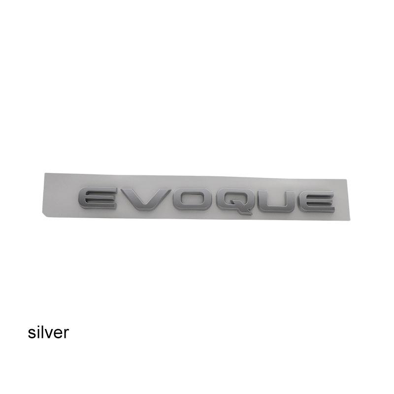 3D Premium EVOQUE Letters for P250 P300 Styling Accessories Car Engine Hood Fender Trunk Tail Rear Decal Emblem Badge Sticker