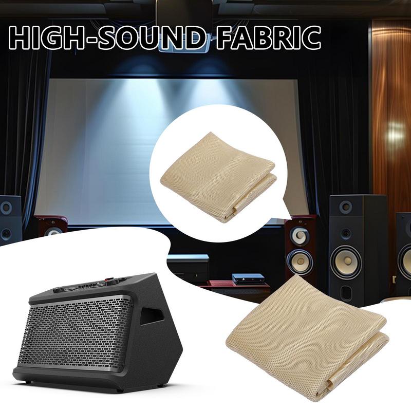 Speaker Grill Fabric Multipurpose Dust-Proof Grill Cloth Soft Speaker Protective Cloth Stereo Box Cloth For Home Theaters