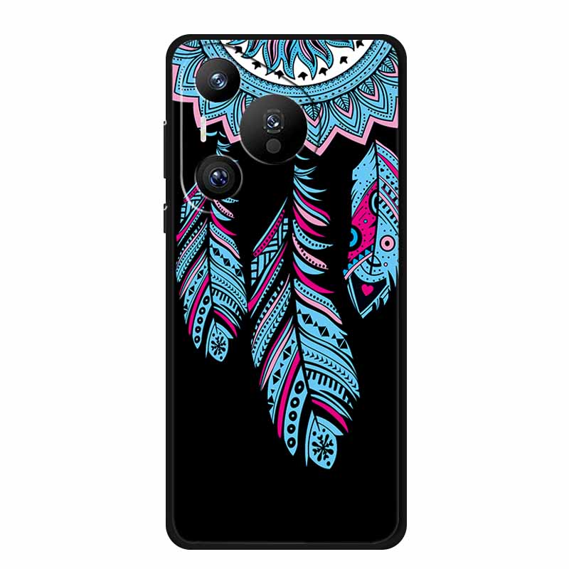 Black Silicone Case For Huawei Pura 70 Pro Case Cartoon Cat Soft Back Cover For Honor 400 Pro 5G Phone Case 400Pro Coque Funda