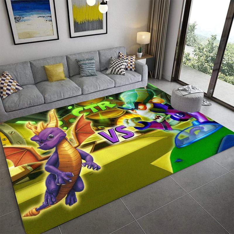 S-Spyro's Dragon Printed Carpet Fashion Yoga Mat Non-Slip Carpet Bedroom Decoration Outdoor Carpet Bedroom Birthday Gift