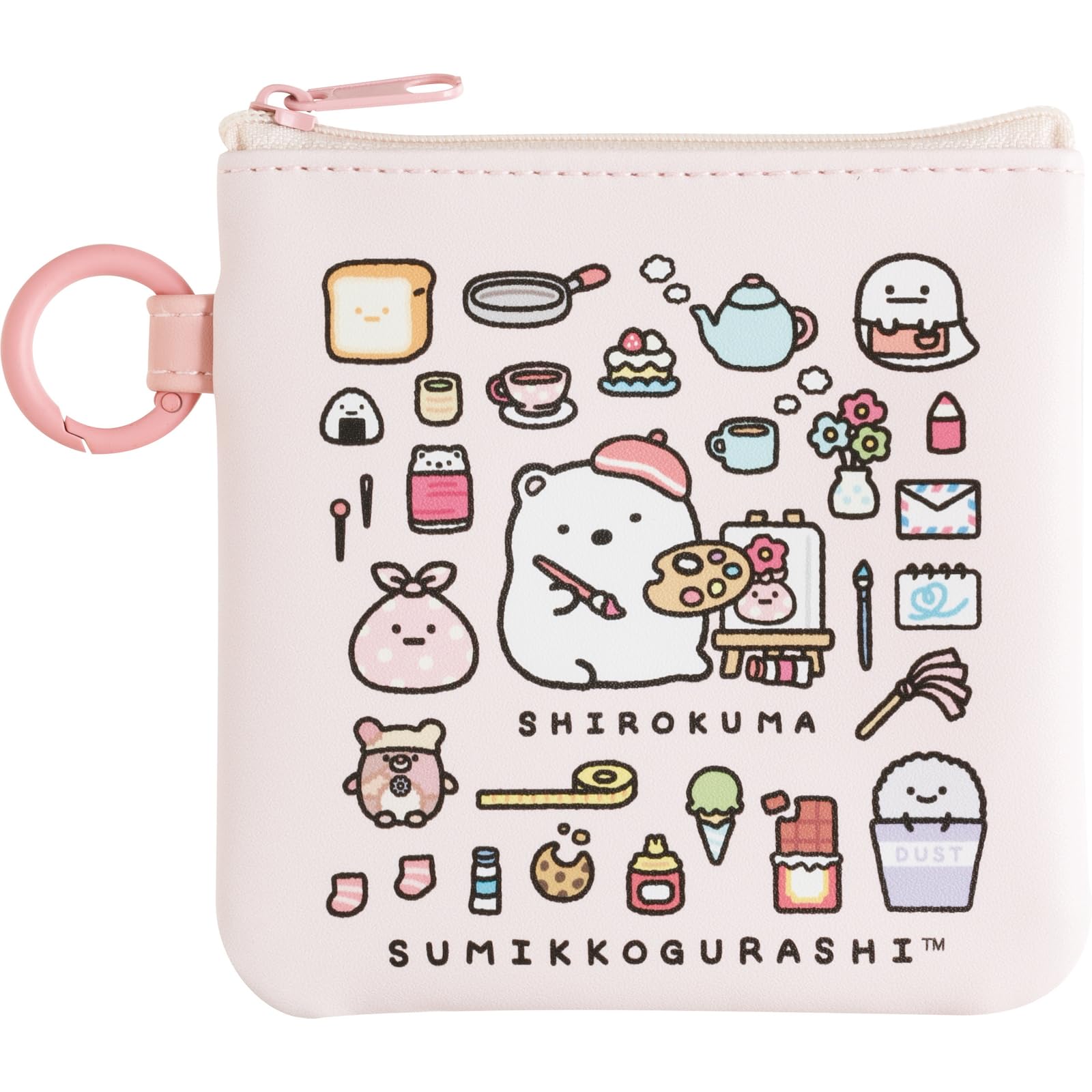 

Sumikkogurashi Flat Polar H115 x W115mm San-X Sumikko s Favorites Pouch, Bear, CA78601,