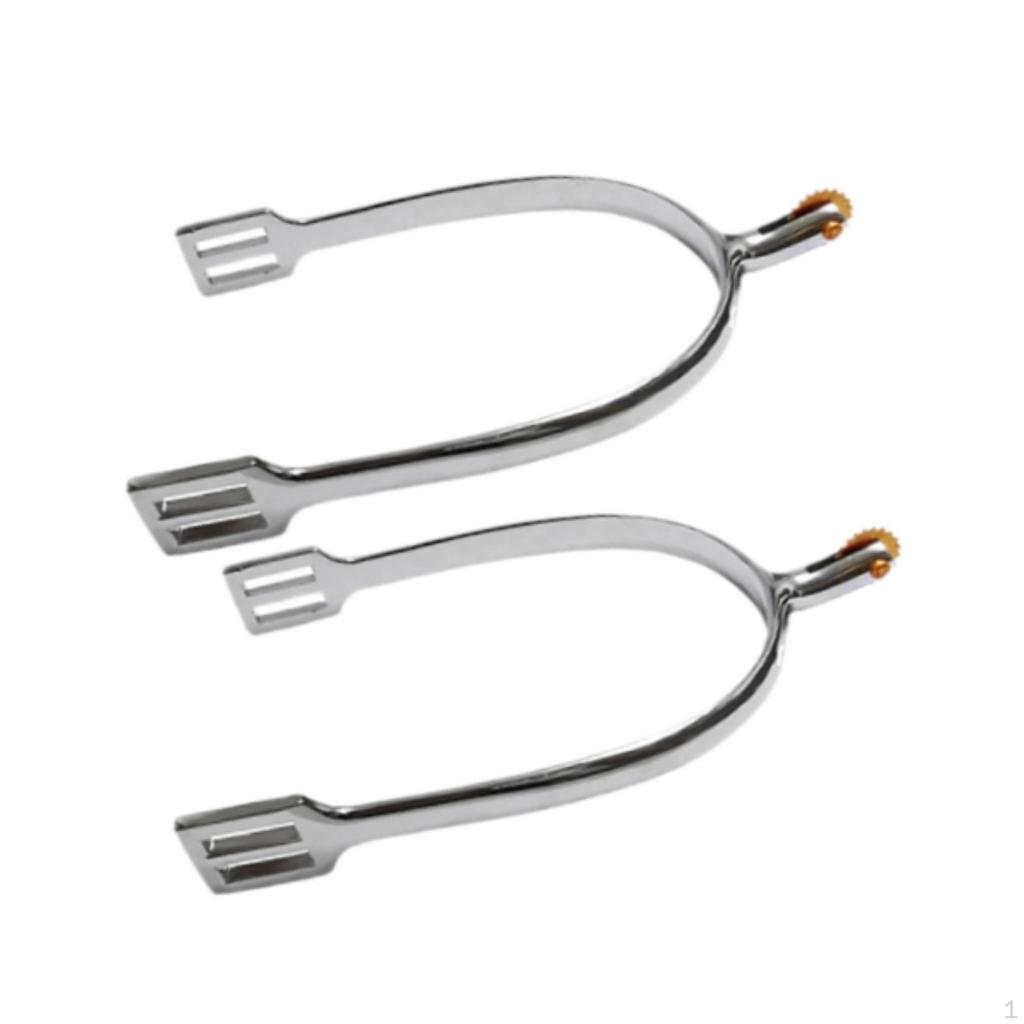 2 Pieces Horse Spurs Boots Sturdy Reusable Riding for Men Zinc Alloy English