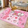 1pc Sanrio Kulomi Soft Printed Area Rug, Office Carpet, Under Chair Protector Blanket for Bathroom, Living Room, Bedroom, Laun
