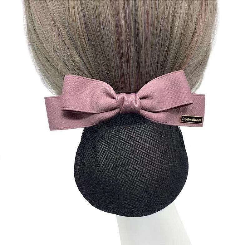 Professional Hair Net Bowknot Clip for Nurses and Flight Attendants