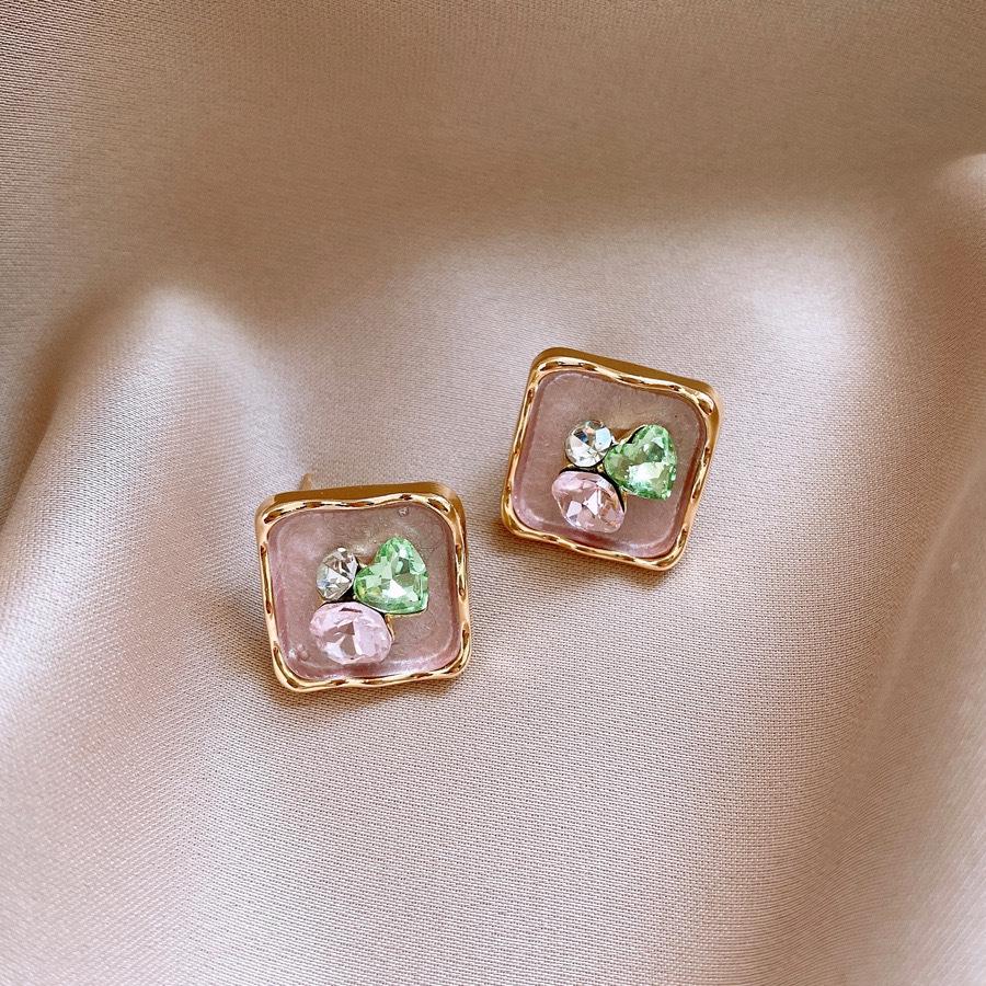 

Серьги-пусеты Жемчужные цветы в стиле масляной живописи Клода Моне - Элегантные французские пусеты для женщин