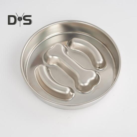 900ml Dog Slow Feeder Bowl Anti Slip Dog Slow Feeder Dry Wet Food Feeding Bowl Cute Cat Paw Bone Design Dog Bowl for Large Breeds