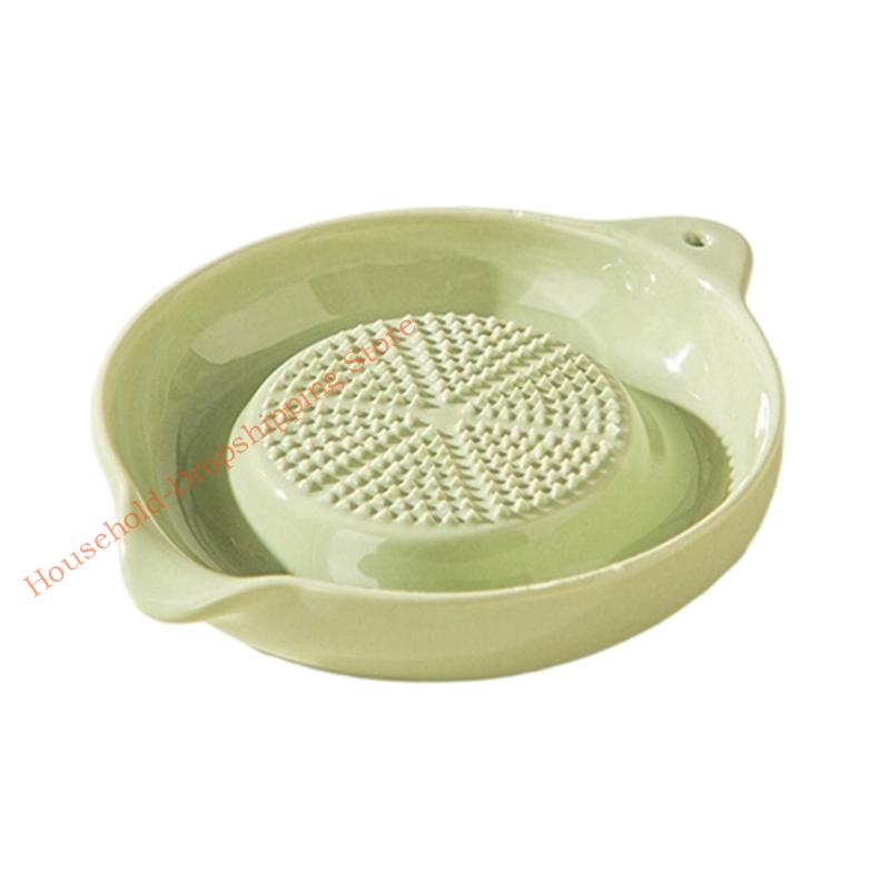 Multifunctional Ceramic Garlic Crusher for Preparing Garlic Pastes Gingers Puree and Seasonings Vegetable Grater Grinder