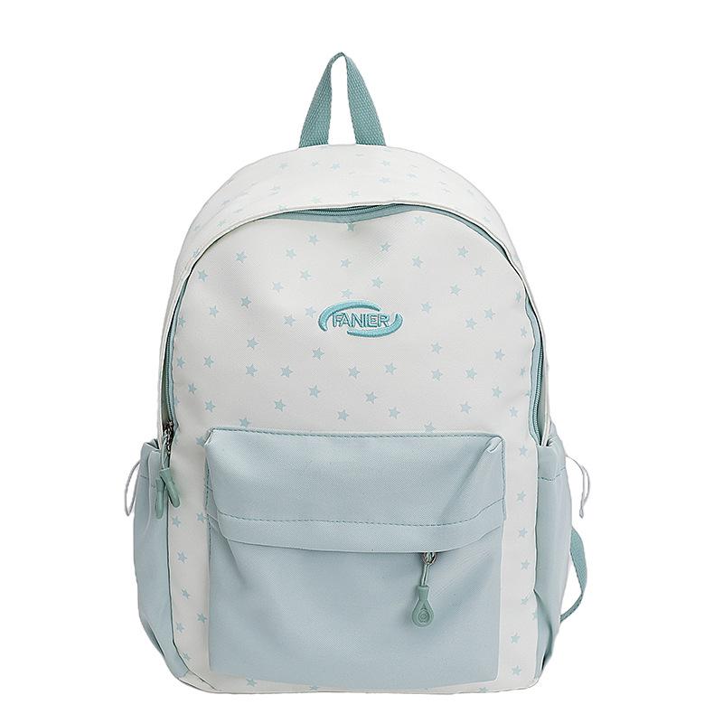 Schoolbag large capacity cute college style schoolbag female Japanese plaid girl small fresh junior high school student backpack