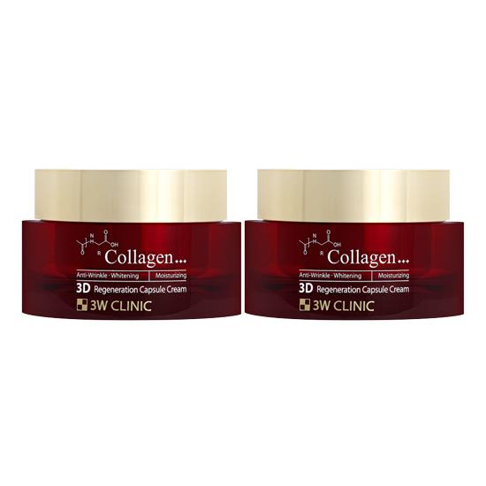 3w Clinic Collagen 3D Regeneration Capsule Serum 55g, Capsule Cream 55g  (7 Options)