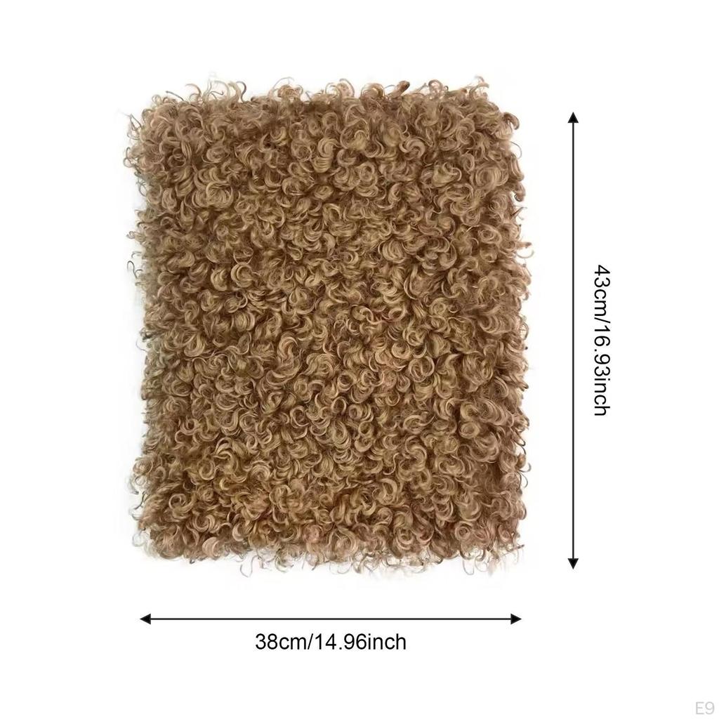 Curly Artificial Faux Cloth Fleece for Coat Upholstery Blanket Home Decor Doll Puppet Hair