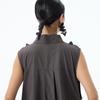2026 Summer Japanese Retro Dark Pleated Sleeveless Dress – Slimming, Individual, Long