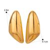 Yori Triangular Drop-Shaped Glossy Earrings Prevent Allergy Trendy Attractive Jewelry Accessories 2024 Waterproof