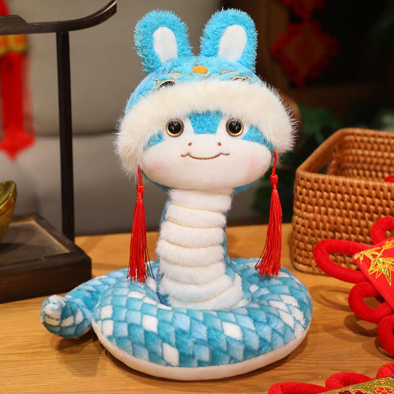 Year Plush Snake Toy Cute Cartoon Girl Children Birthday Decorative Gift Doll