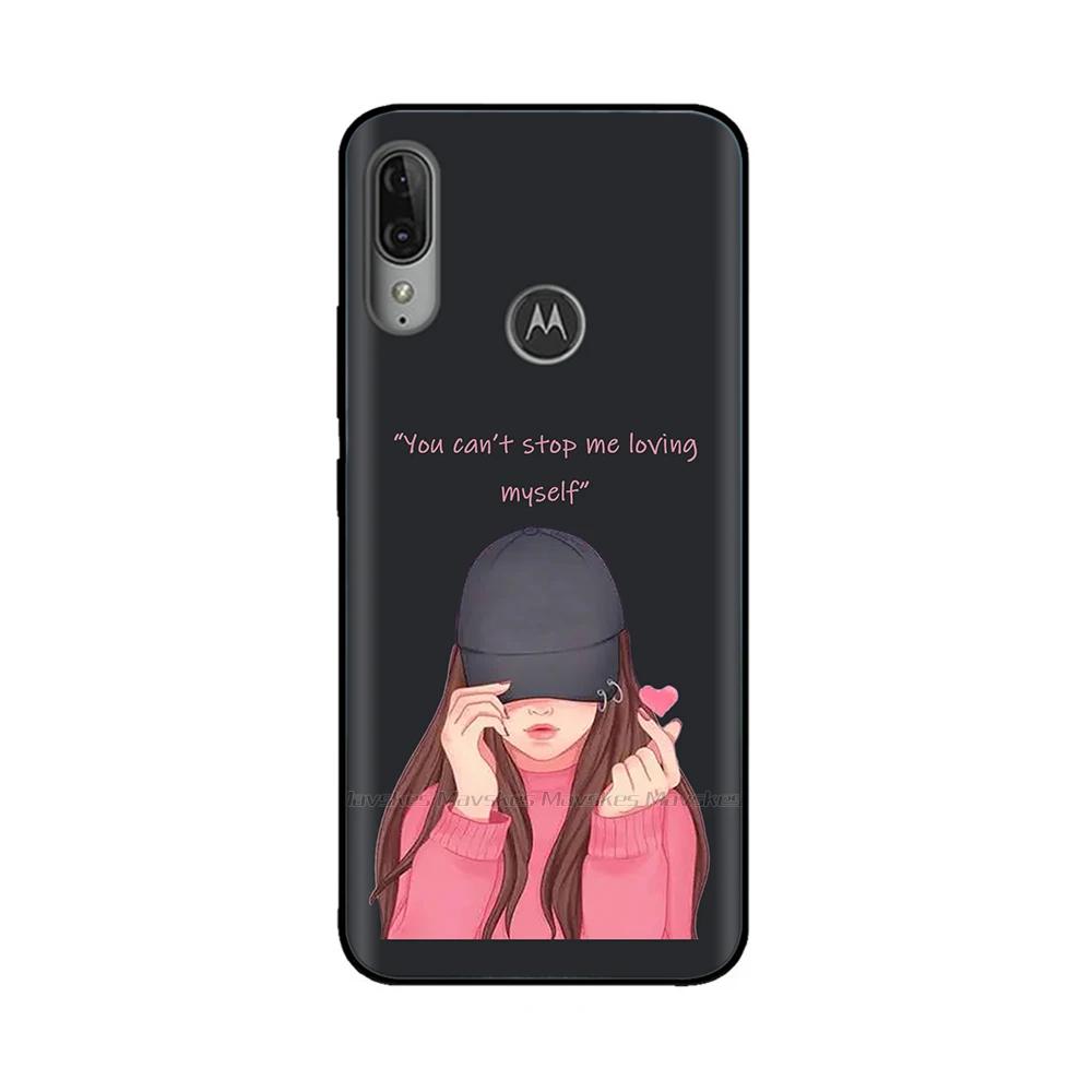 For Moto E6 Plus Case Soft Black Silicone Phone Back Cover For Motorola Moto E6 Play E6s 2020 MotoE6 Plus Case Cover Coque Funda