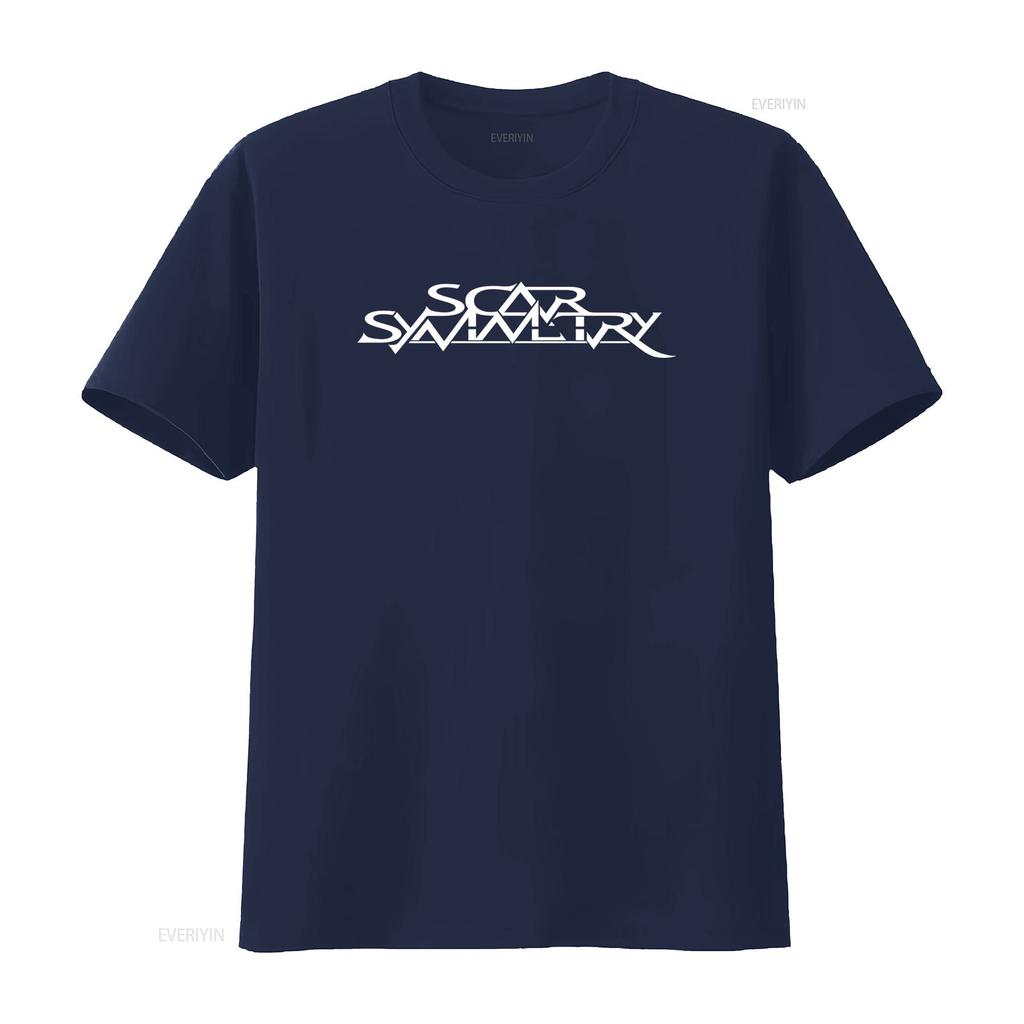 KOSZULKA SCAR SYMMETRY Dostępna we wszystkich rozmiarach S M L XL XXL Klasyczne Kolory Czarno-Białe vintage Sprana graficzna Miękka