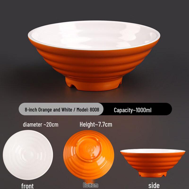 Di Ruien A5 Melamine Noodle & Soup Bowls