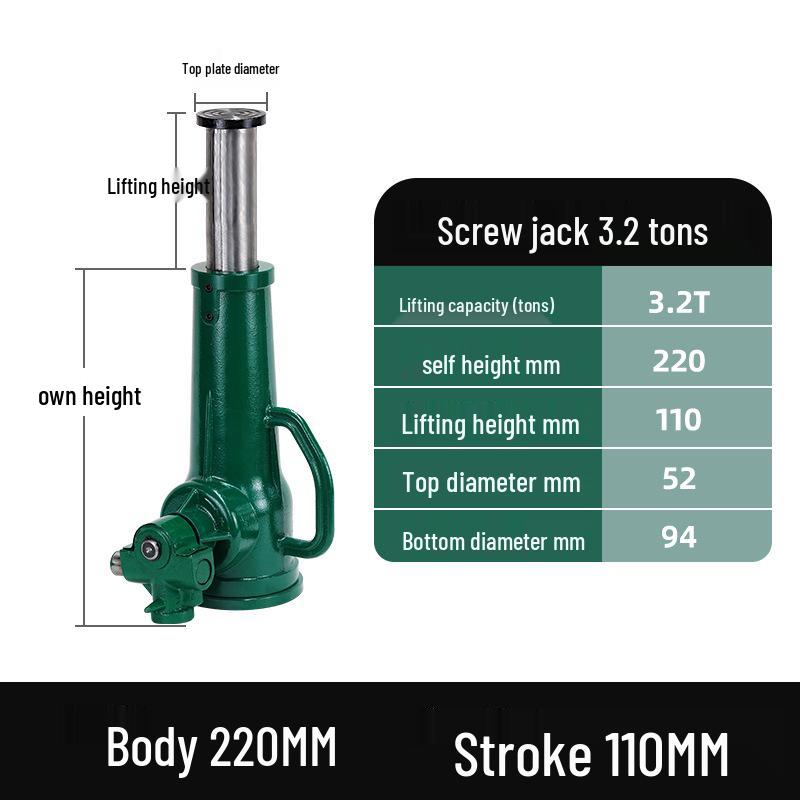 Gato de husillo: Manivela de Bajo Perfil, Engranaje Vertical, Capacidades de Carga Superior: 5T, 8T, 10T, 20T, 32T, 50T.
