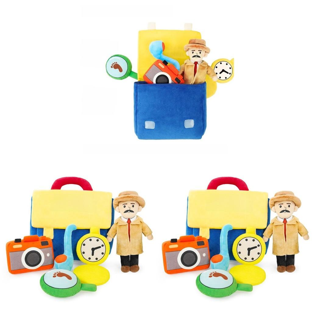 Detective Plush Toy Family Role Play Doll For Kids And Adults