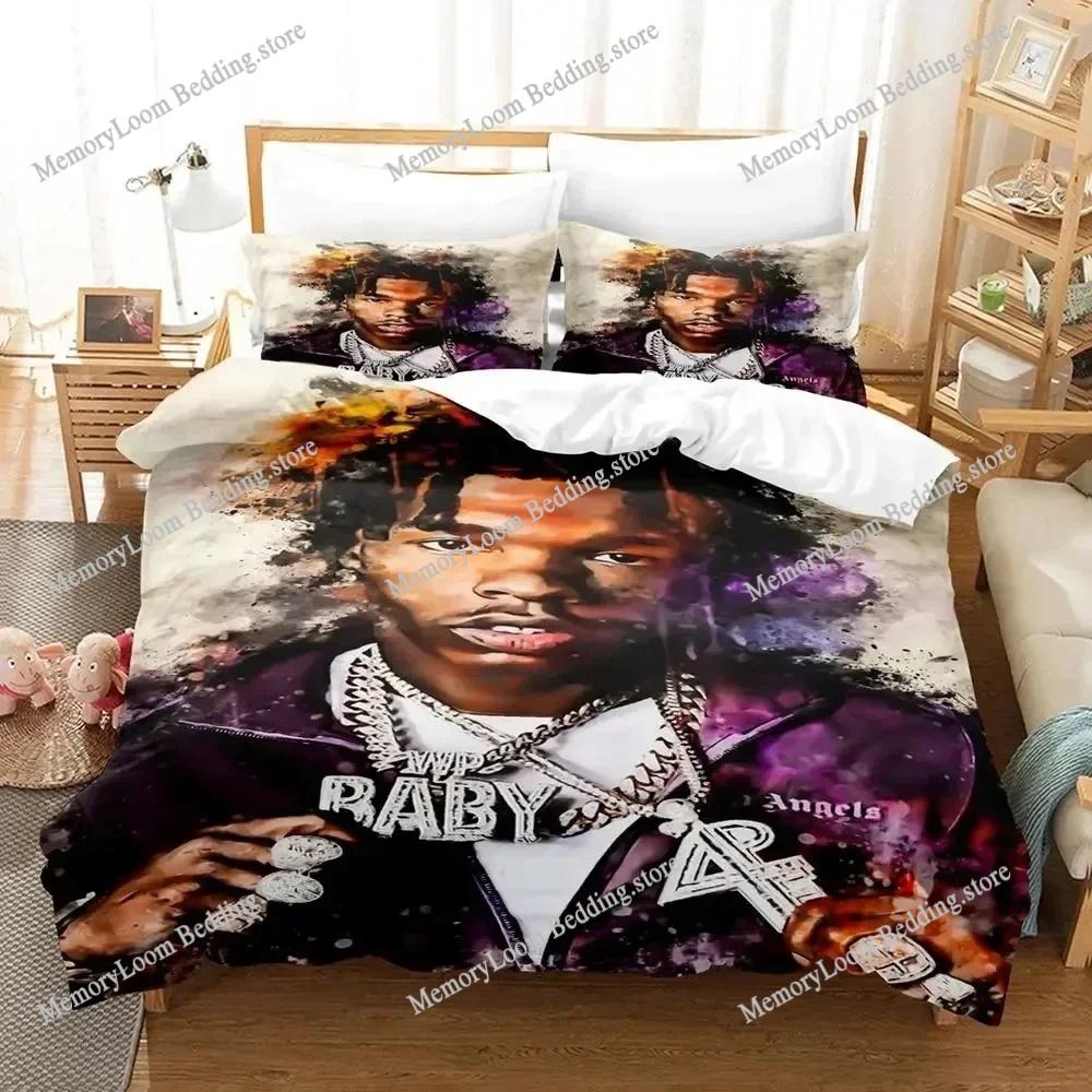 Lil Baby Rapper Bedding Set Single Twin Full Queen King Size Bed Set Aldult Kid Bedroom Duvetcover Sets Bed Sheet Set