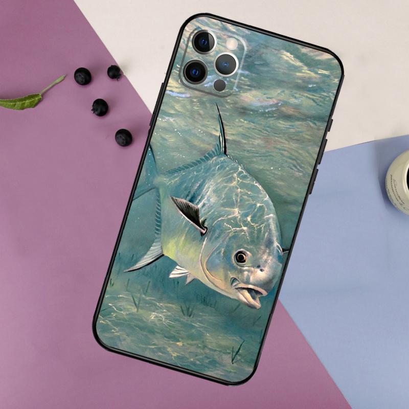 Fish Fishing Phone Case For iPhone 17 16 15 14 11 12 13 Pro Max Plus 12 13 mini 16e 17 Air Bumper Cover