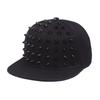 Sunshade Hip Hop Hat Adjustable Baseball Cap Casual Rivet Flat Hat  Men and Women's