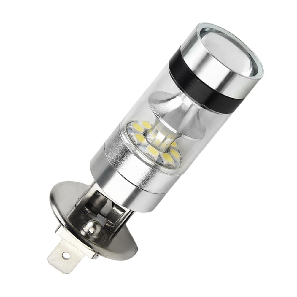 2pcs Car Headlight Bulbs H1 100W LED White 12V-24V 20-For Projector Fog Driving DRL Light Bulb 6000K Car Accessories Bulbs 7