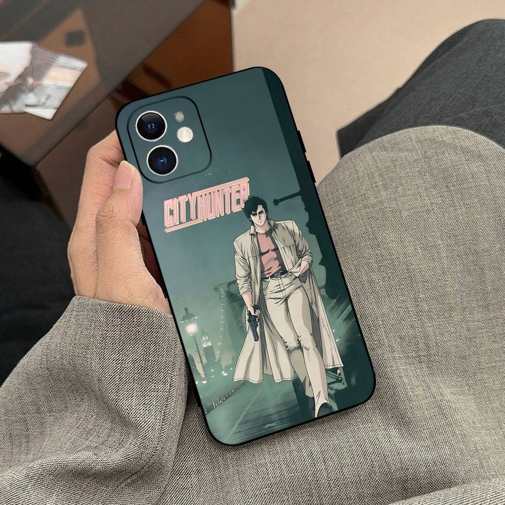 City Hunter Phone Case Black Phone Case For IPhone 17/16/15/13/14 Pro Max/ 11Plus/X/Xr/Xs Max 13mini