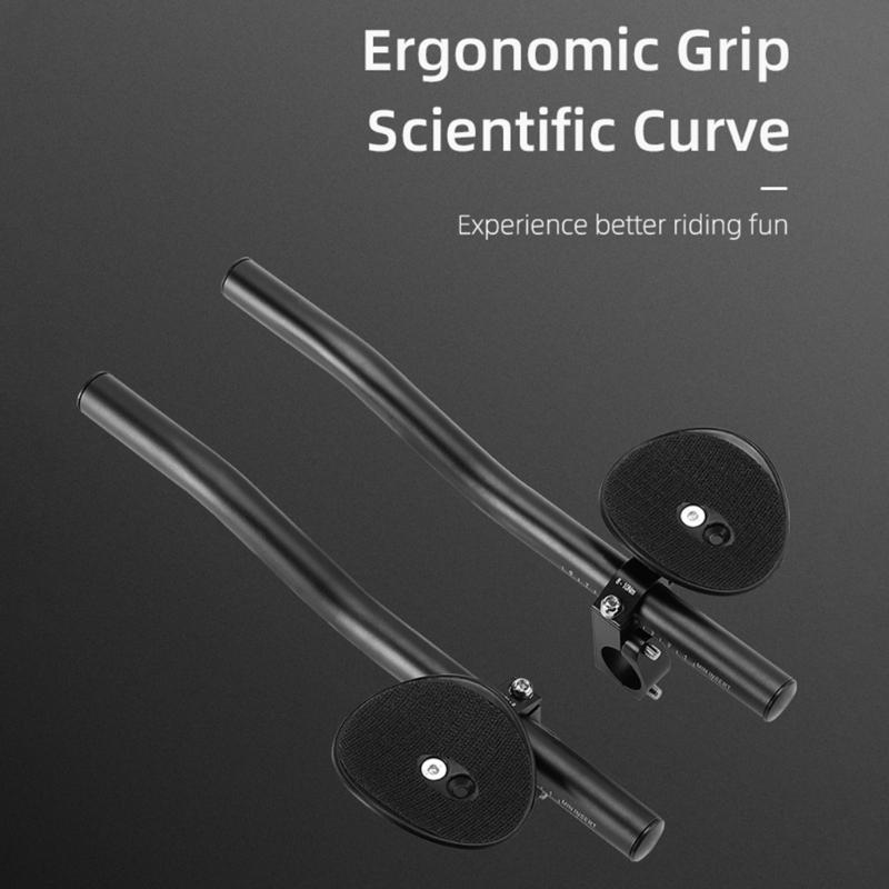 Ergonomic Designs Aluminum Alloy Bicycles Rest Handle Bar Bike Armrest Handlebar Handle Bar Accessory with Foams Padding