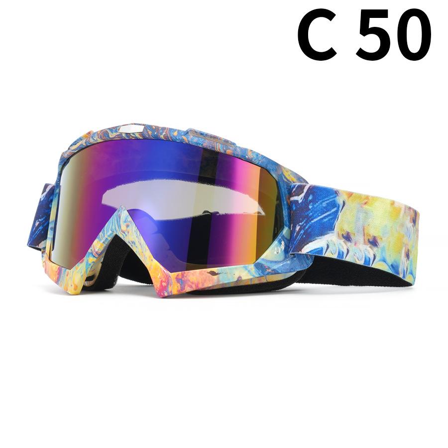 Motorcycle Goggles Water Transfer Off-road Outdoor Riding Sports Glasses Ski Goggles Windproof Glasses