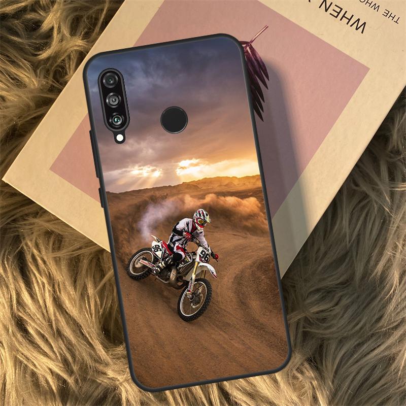 Moto Cross Motorcycle Sports For Huawei Nova 11i 12i 3i 7i 8i 9 10 SE Y60 Y61 Y70 Y72 Y73 Y90 Y91 P20 P30 P40 Lite Case