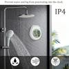 Digital Bathroom Clock with Large LCD Display, Shower Timer and Thermometer, Easy Install with Suction Cup Mount,Temperature Display In Celsius