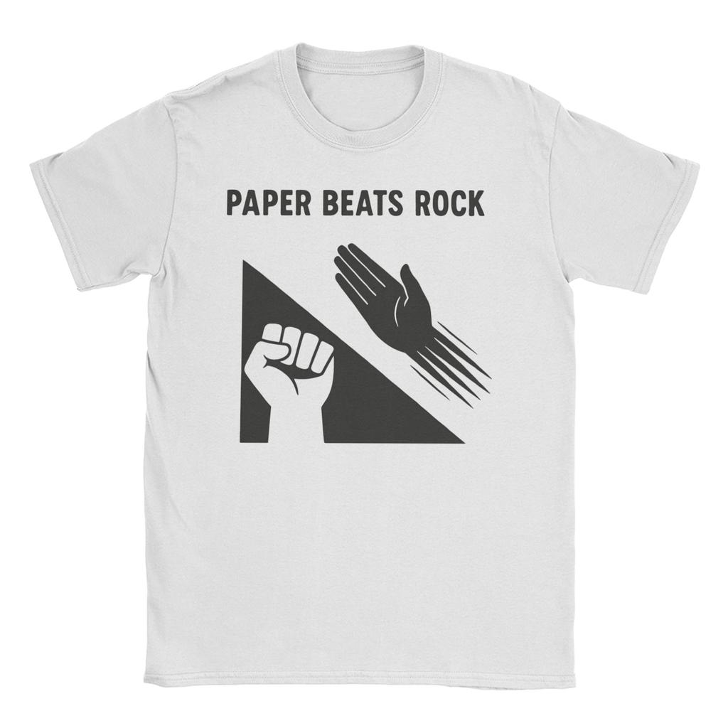 Pánské Dámské Papír Poráží Kámen Meme Tričko 100% Bavlna Oblečení Novinka Krátký Rukáv Kulatý Výstřih Trička Plus Size Tričko