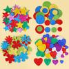 Glittering Number Star Heart Flower Foam Sticker for Birthday Card Making Notebook Journal Classroom Wall Decoration