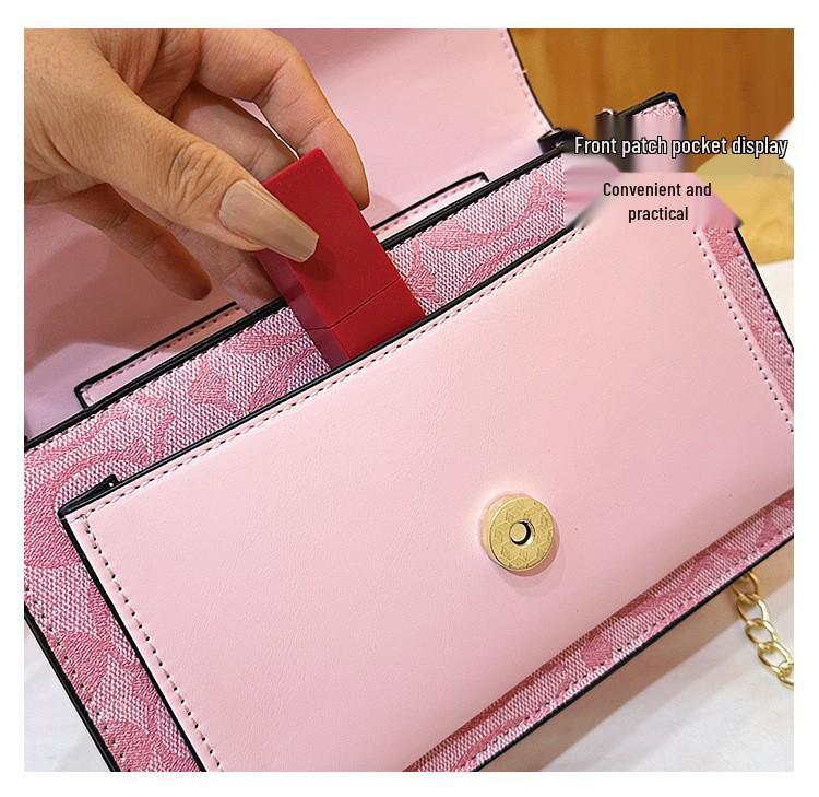 2025 Fashionable Crossbody Shoulder Bag: Versatile, Small Square Design with Letter Print for Women