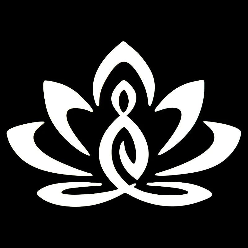 Car Window Bumper Lotus Buddha Decorative Auto Accessories Colorful Laser Reflective Cratch Shielding Sticker