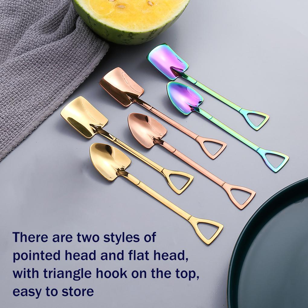 1pcs Stainless steel Shovel coffee spoon Set Scoop shovel Creative tea-spoon