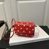 Sweet Mini Square Bag PU Single-Shoulder Bag New Polka Dot Crossbody Bag  Dressy Occasions