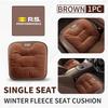 Car Flannel Booster Pad Seat Cover Plush Winter Cushion Warm For Renault Symbol Clio 3 4 Sparco Dacia RS Megan Scenic Espace AA7