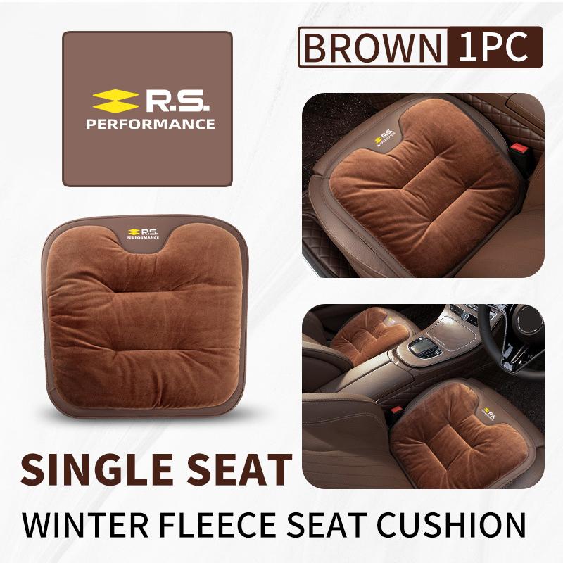Car Flannel Booster Pad Seat Cover Plush Winter Cushion Warm For Renault Symbol Clio 3 4 Sparco Dacia RS Megan Scenic Espace AA7