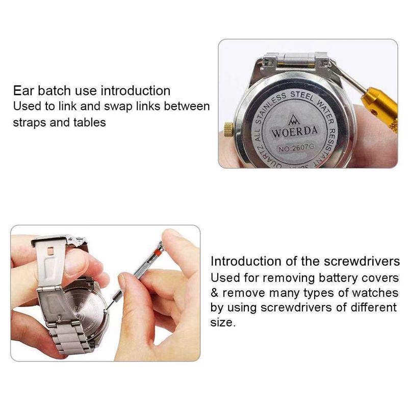 147-Piece Watch Repair Tool Set with Opener and Disassembly Kit